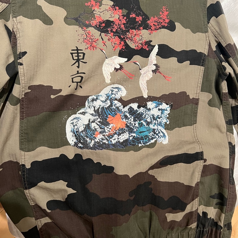 Camouflage Jacket with Artistic Design